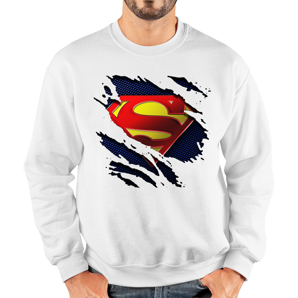 Superman Logo Jumper Zack Snyder's Justice League Dc Comics Superhero Unisex Sweatshirt