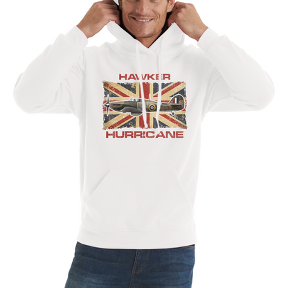 Vintage Hawker Hurricane British Veteran Air Force Hoodie