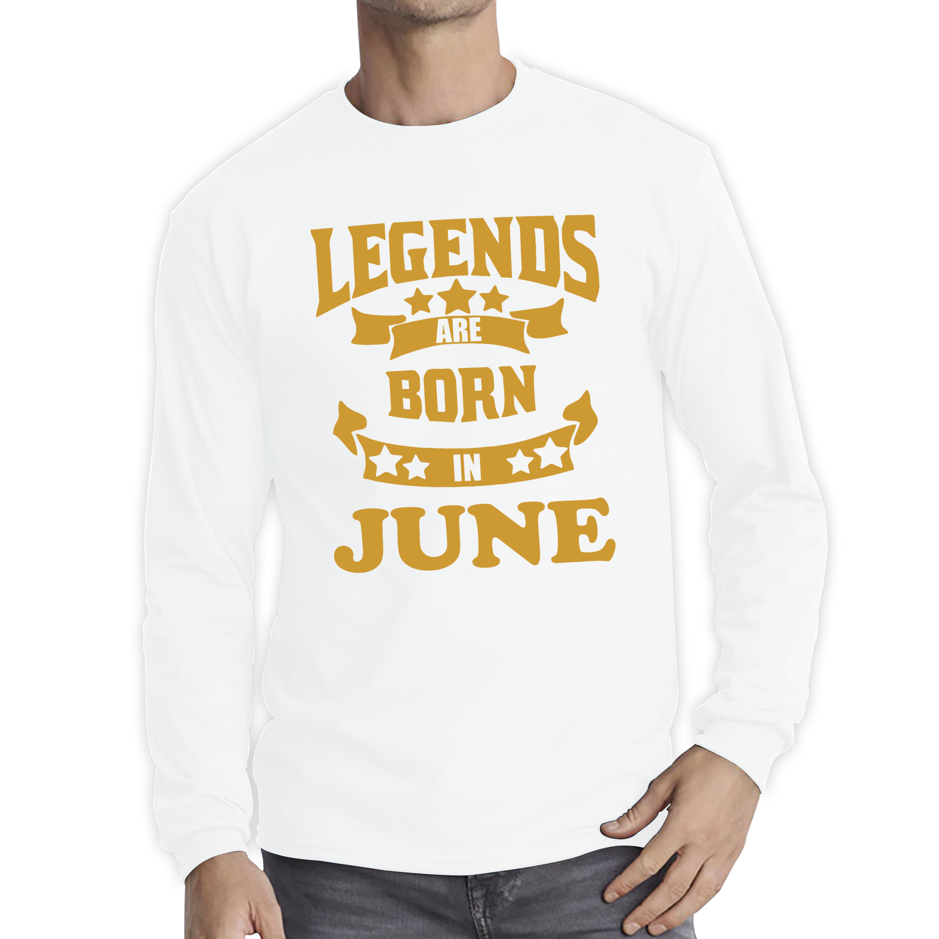 Legends Are Born In June Birthday Adult Long Sleeve T Shirt