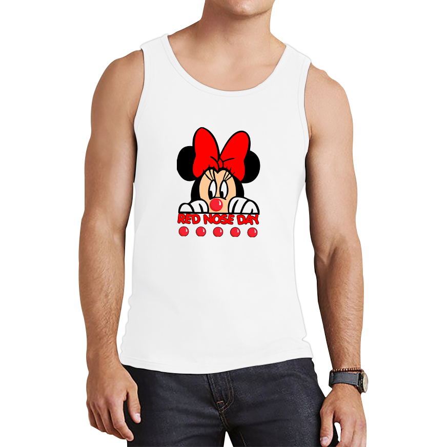 Disney Minnie Mouse Red Nose Day Tank Top. 50% Goes To Charity