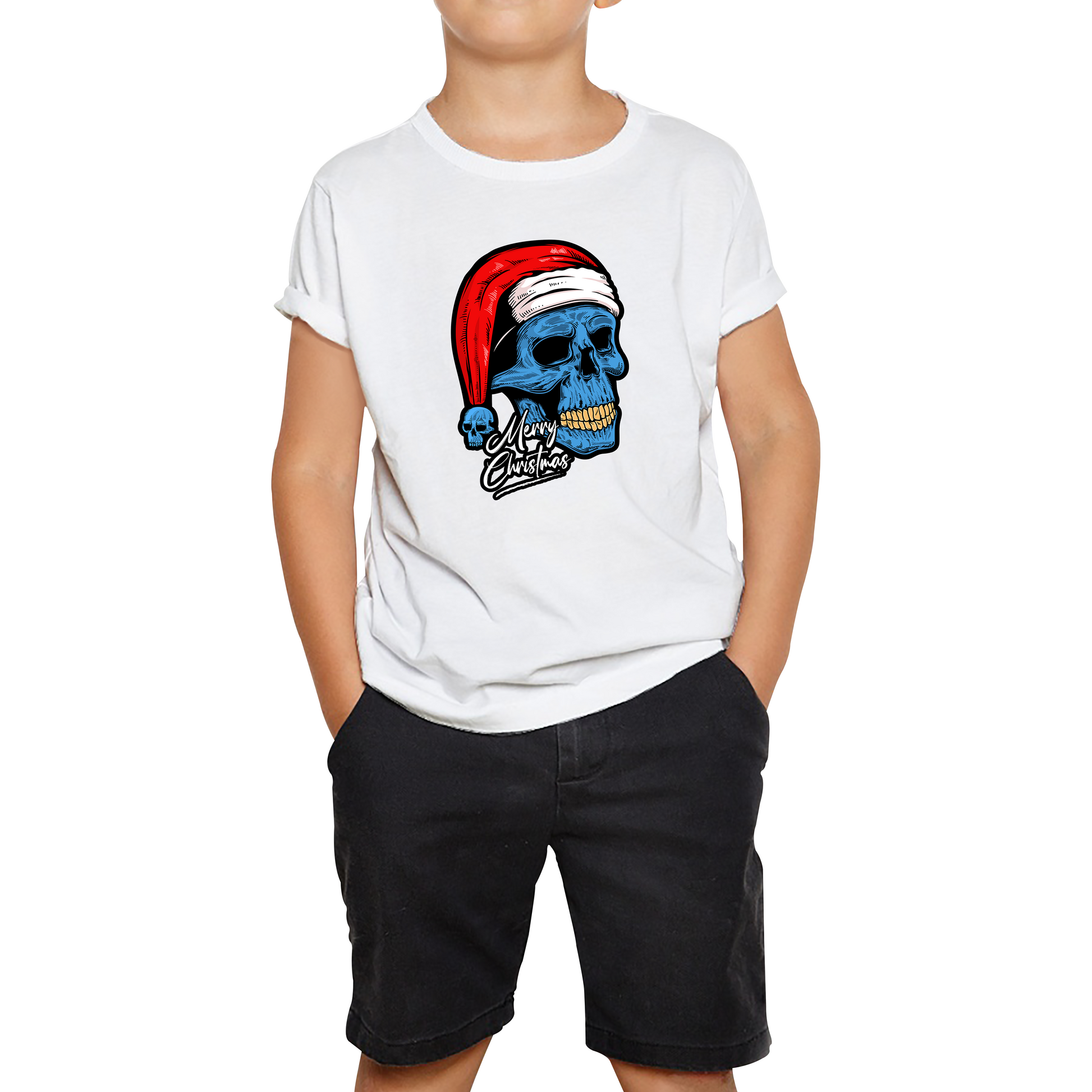 santa skull t shirt