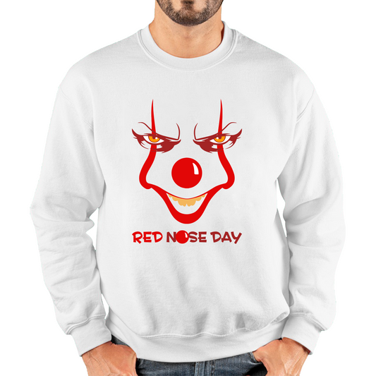 Pennywise Clown Face Red Nose Day Sweatshirt 