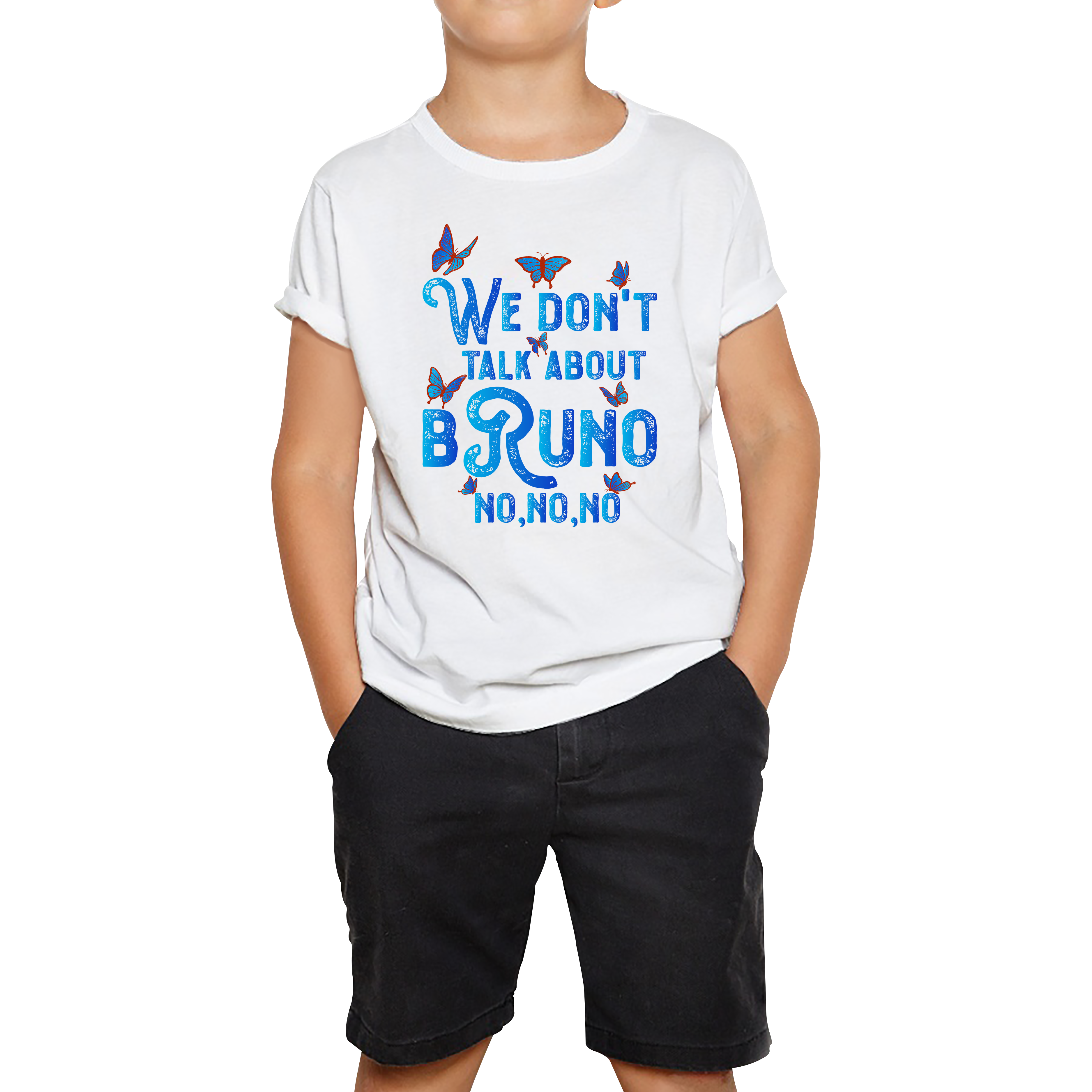 We Don't Talk About Bruno No No No Encanto Cartoon Movie Kids T Shirt
