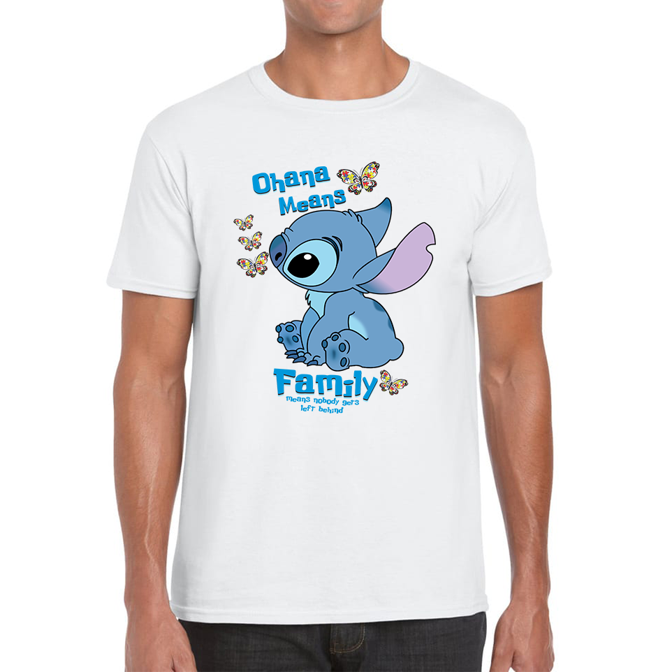Ohana Means Family Lilo & Stitch Funny Comedy Family Cartoon Lovers Mens Tee Top