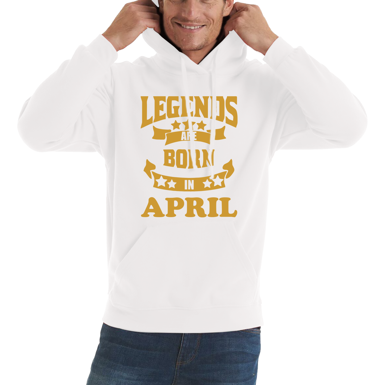 Legends Are Born In April Birthday Adult Hoodie