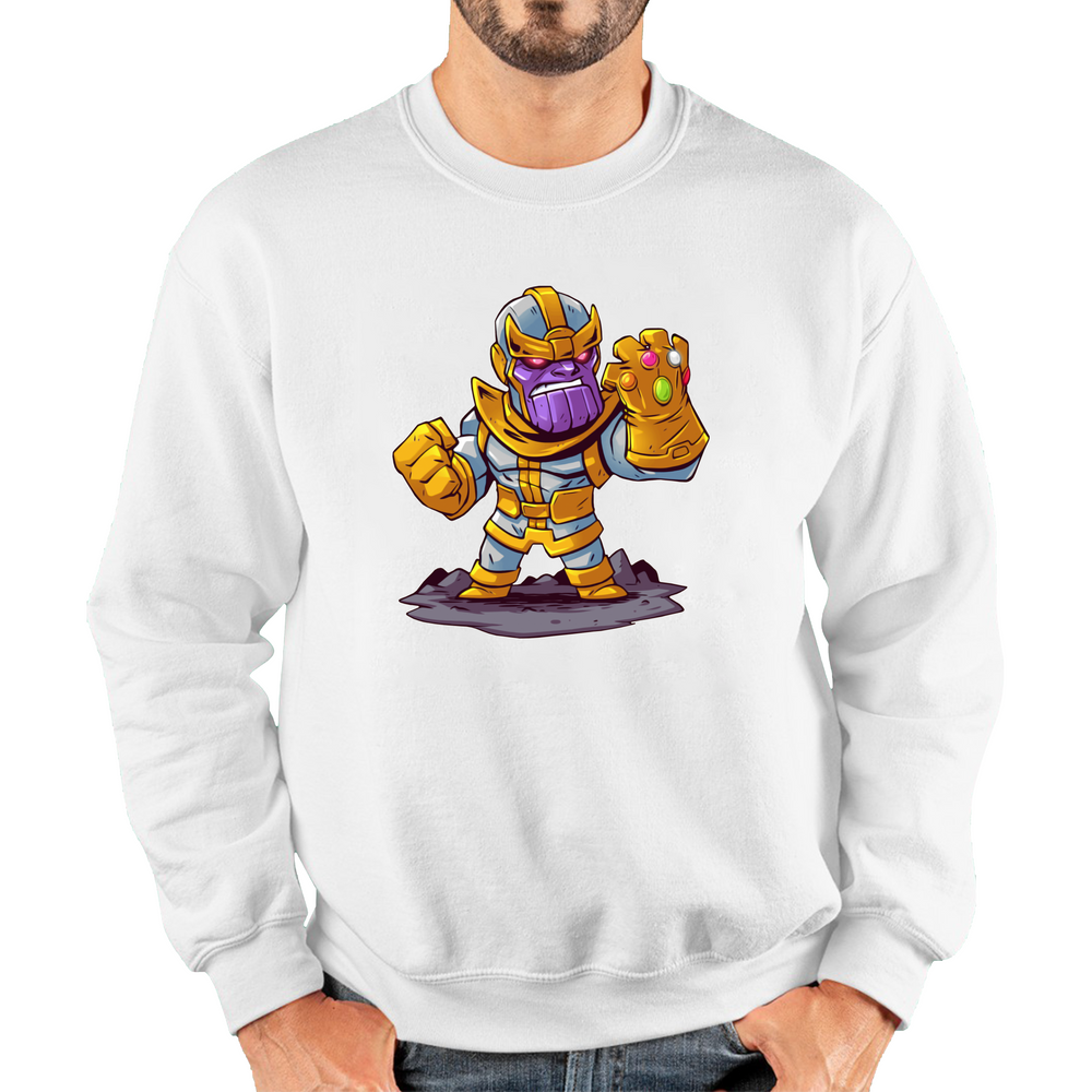 Thanos Mad Titan Cute Cartoon Jumper Marvel Avengers Comic Thanos Unisex Sweatshirt
