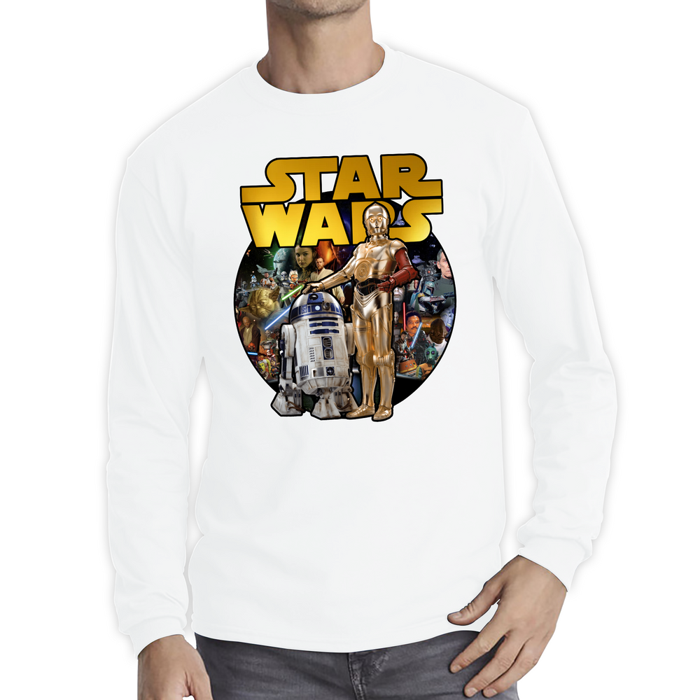 Star Wars These aren't The Droids You're Looking for Shirt Funny Star Wars R2D2 C3PO Long Sleeve T Shirt