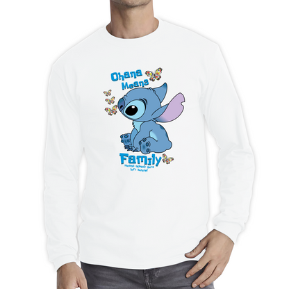 Ohana Means Family Lilo & Stitch Funny Comedy Family Cartoon Lovers Long Sleeve T Shirt