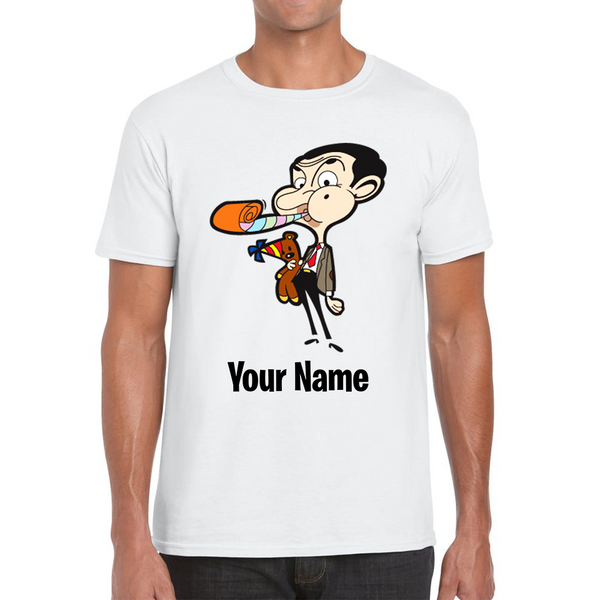 Personalised Mr. Bean Your Custom Name Adult T Shirt
