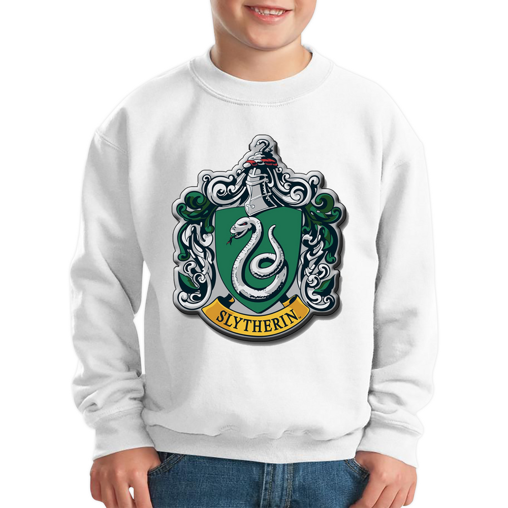 Slytherin Logo Harry Potter Hogwarts School Witchcraft Wizardry Kids Sweatshirt