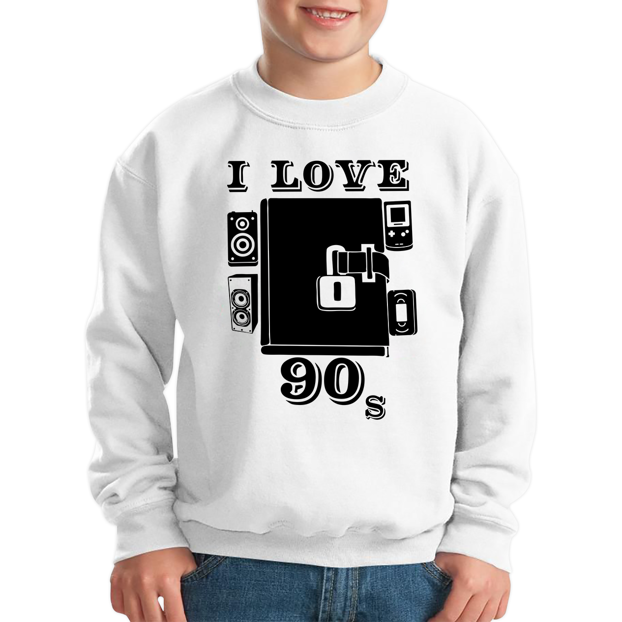 I Love 90s Dairy Old Music Sweatshirt