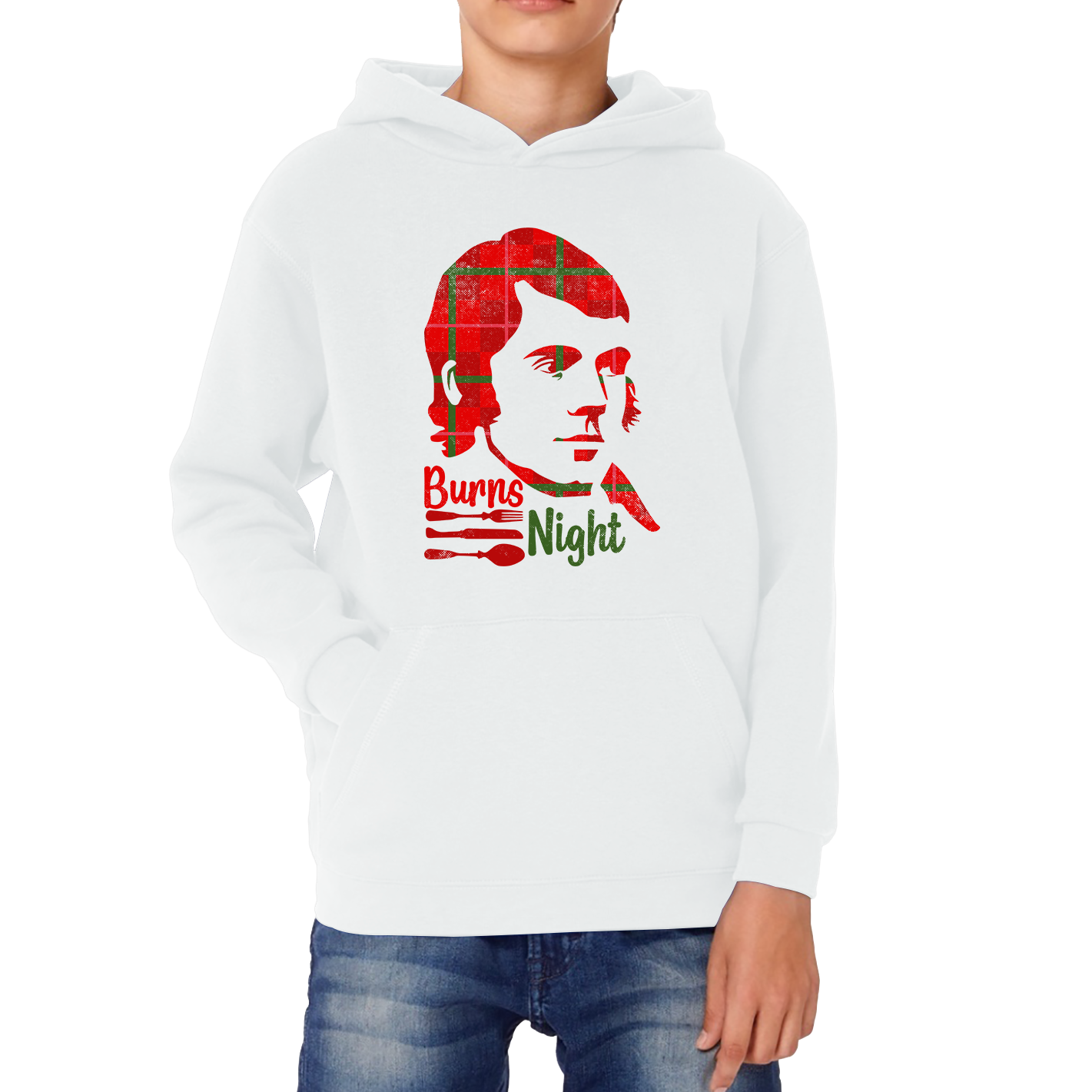 Burns Night Robert Burns Rabbie Burns Bard Life Scottish Poet Kids Hoodie