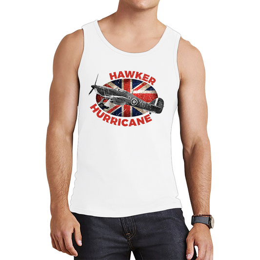 Vintage Hawker Hurricane British Veteran Fighter Aircraft Plane Tank Top