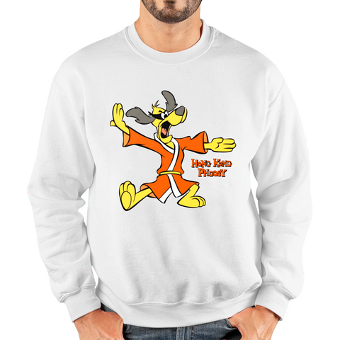 Hong Kong Phooey High Karate Animated TV Series Funny Cartoon Character Adult Sweatshirt