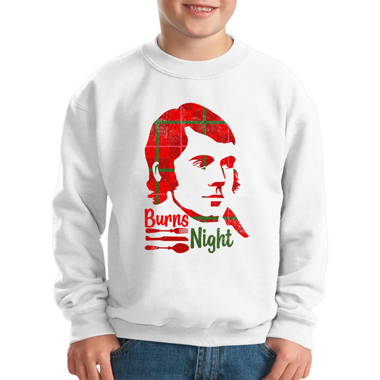 Burns Night Robert Burns Rabbie Burns Bard Life Scottish Poet Kids Jumper