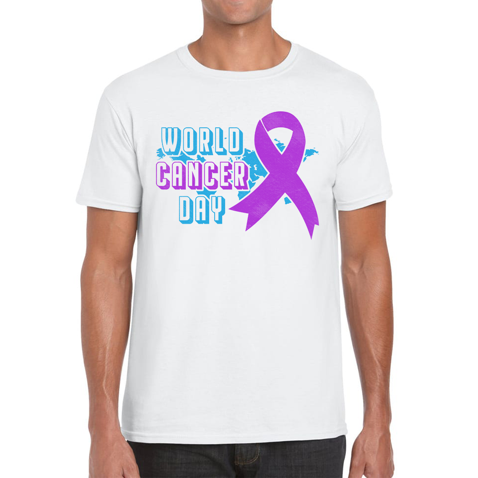 World Cancer Day 4 February Cancer Day Cancer Awareness Cancer Warrior Mens Tee Top