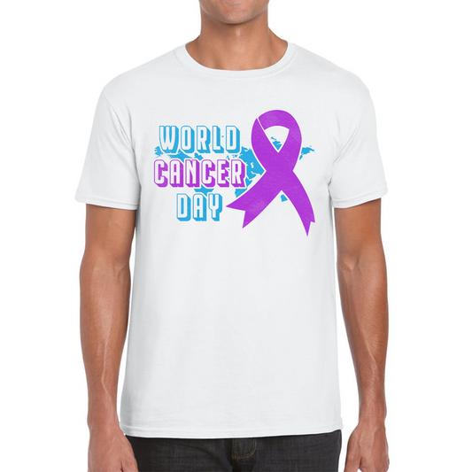 World Cancer Day 4 February Cancer Day Cancer Awareness Cancer Warrior Mens Tee Top