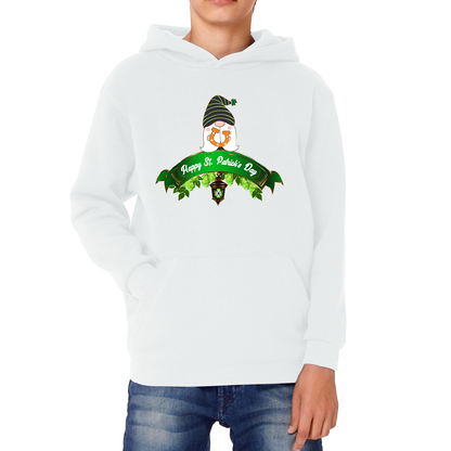 Happy St. Patrick's Day Leprechaun Gnome Irish Gnomes Lucky Gnomes Saint Patricks Day Kids Hoodie