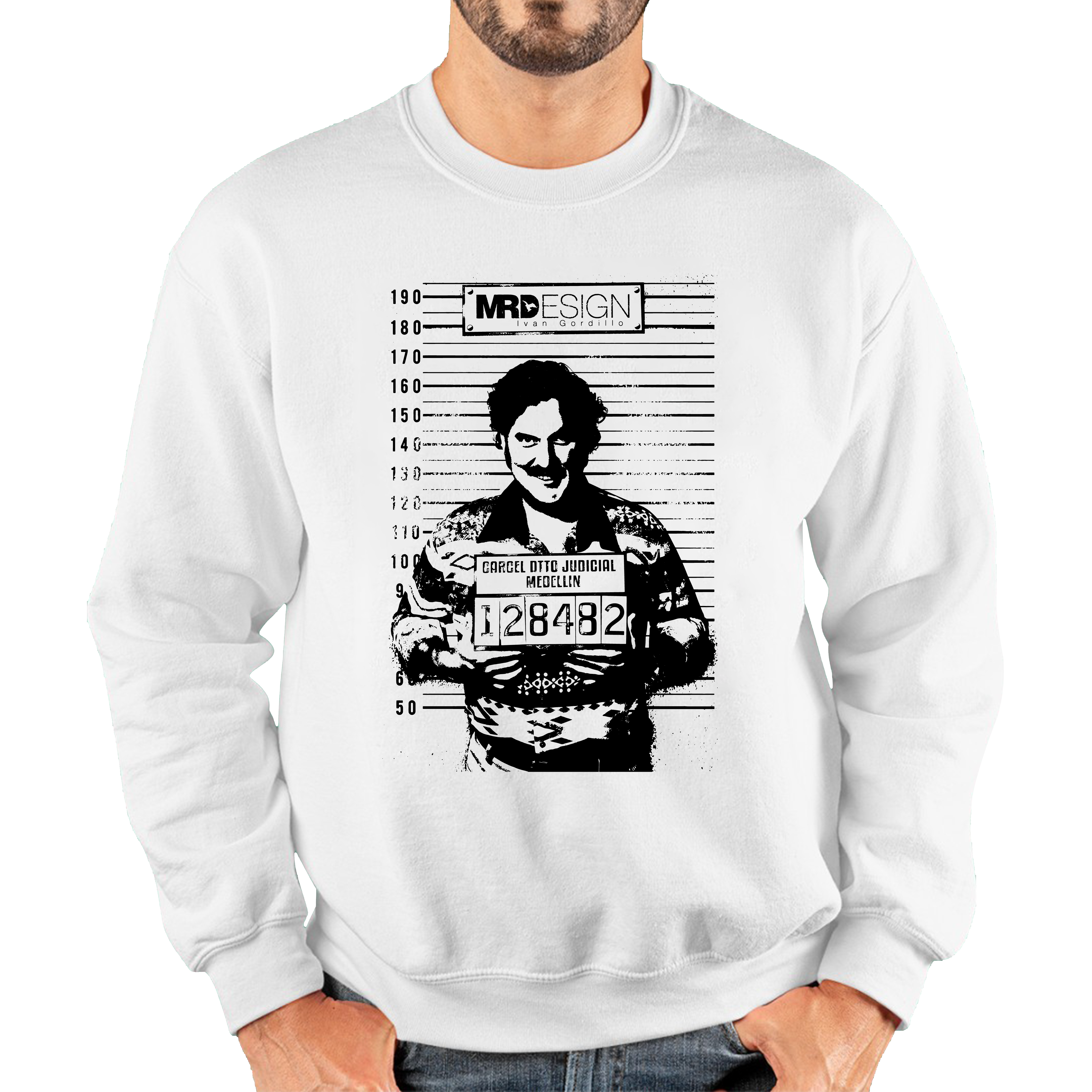 Plata O Plomo Pablo Escobar Jumper Drug Lord Colombia Drug Dealer Mens Sweatshirt