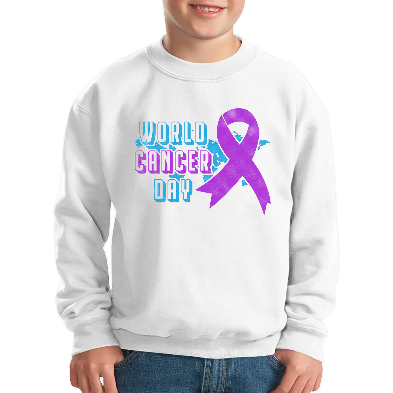 World Cancer Day 4 February Cancer Day Cancer Awareness Cancer Warrior Kids Jumper