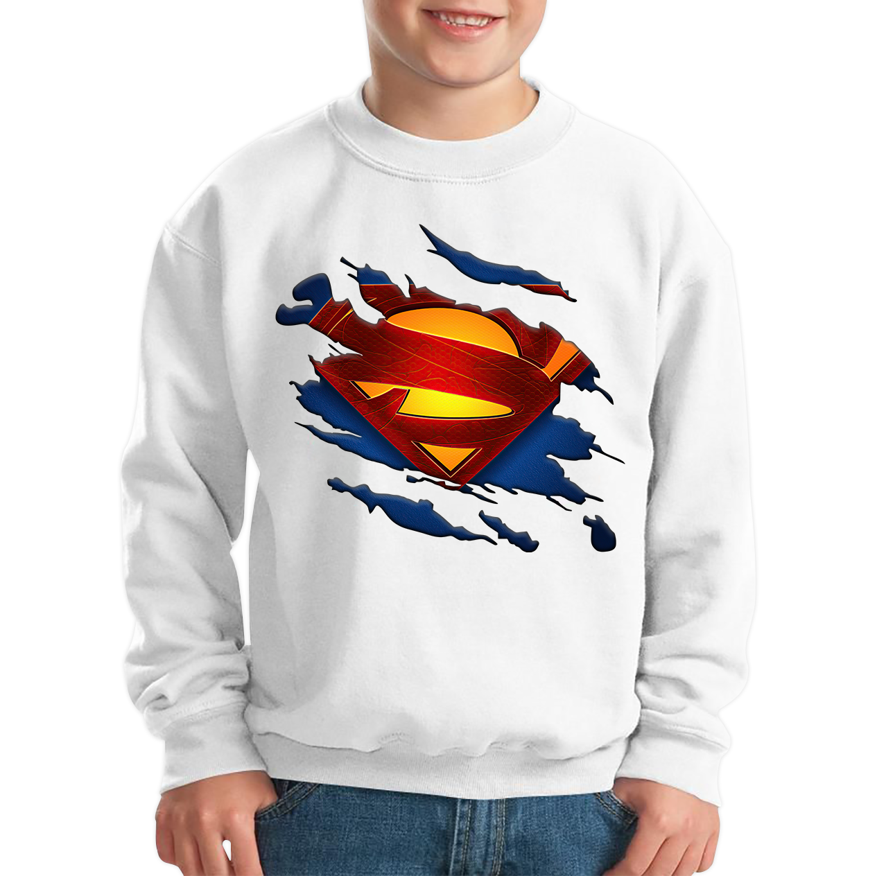 Superman Jumper Fictional Character Superhero Universe Series DC Comics Kids Sweatshirt