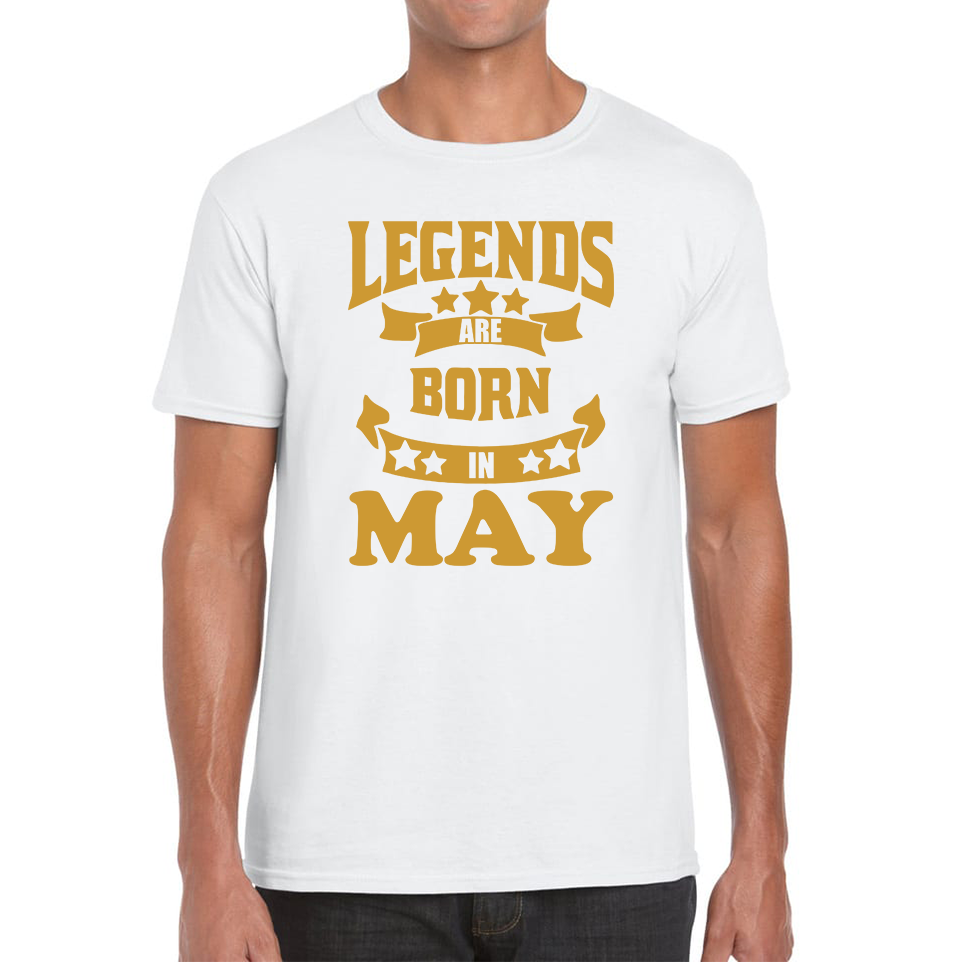 Legends Are Born In May Birthday Adult T Shirt