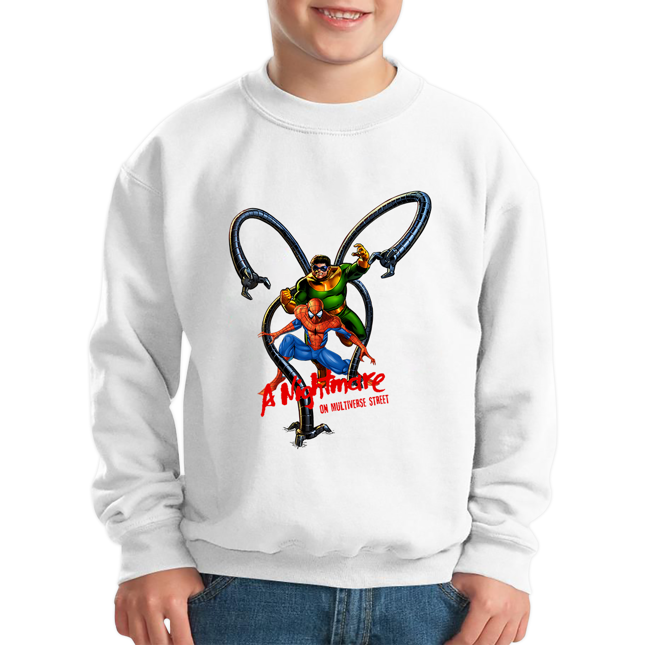 Dr. Otto Octavius The Superior Spider-Man Art Comics (A Nightmare On Multiverse Street) Kids Sweatshirt