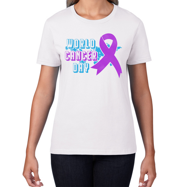 World Cancer Day 4 February Cancer Day Cancer Awareness Cancer Warrior Womens Tee Top