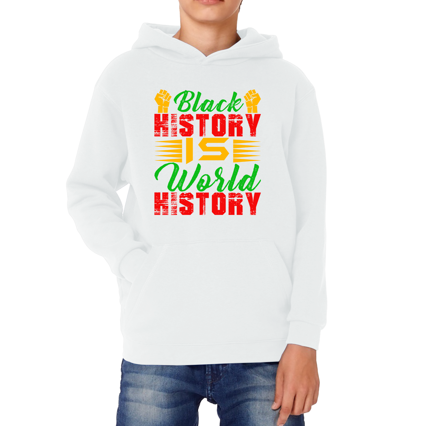 Black History Is World History Juneteenth Black Lives Matter Black History Freedom Month Kids Hoodie