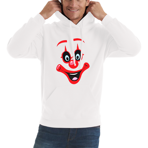 Funny Clown Face Red Nose Day Adult Hoodie. 50% Goes To Charity