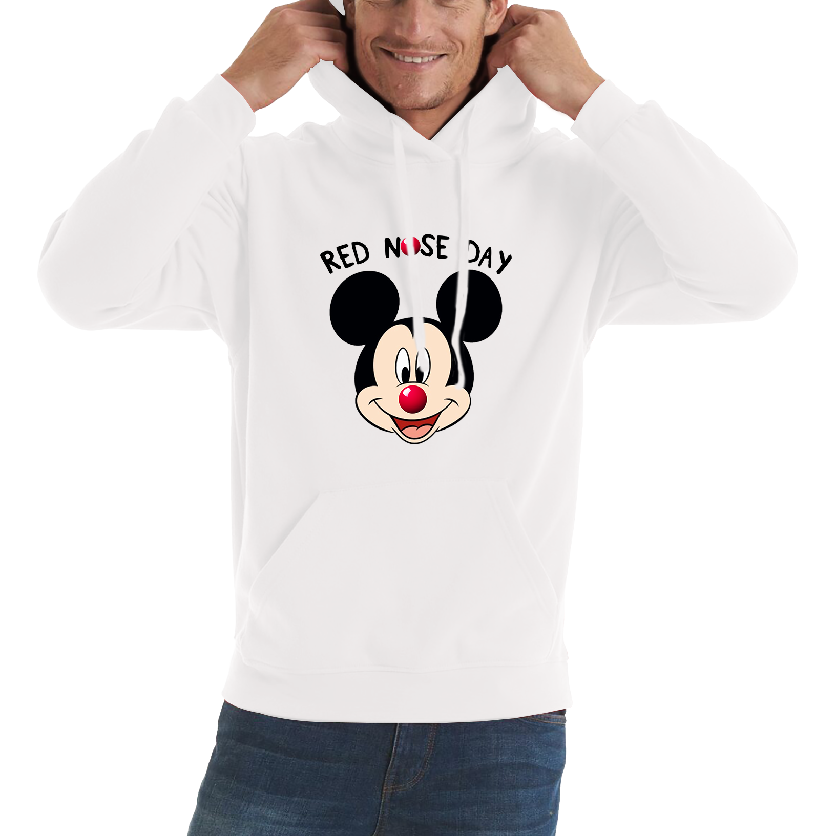 Mickey Mouse Red Nose Day Hoodie for Sale UK