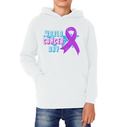World Cancer Day 4 February Cancer Day Cancer Awareness Cancer Warrior Kids Hoodie
