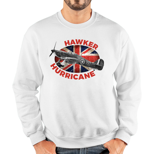 Vintage Hawker Hurricane British Veteran Fighter Aircraft Plane Sweatshirt