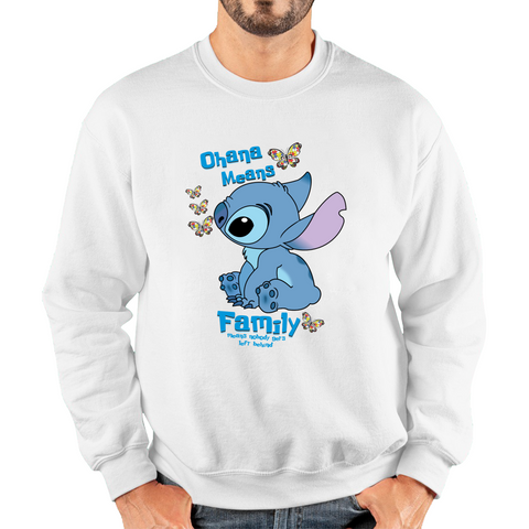 Ohana Means Family Lilo & Stitch Funny Comedy Family Cartoon Lovers Unisex Sweatshirt