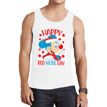 Happy Red Nose Day Mickey Mouse Red Nose Day Minnie Mickey Mouse Comic Relief Disneyland Cartoon Lover Tank Top