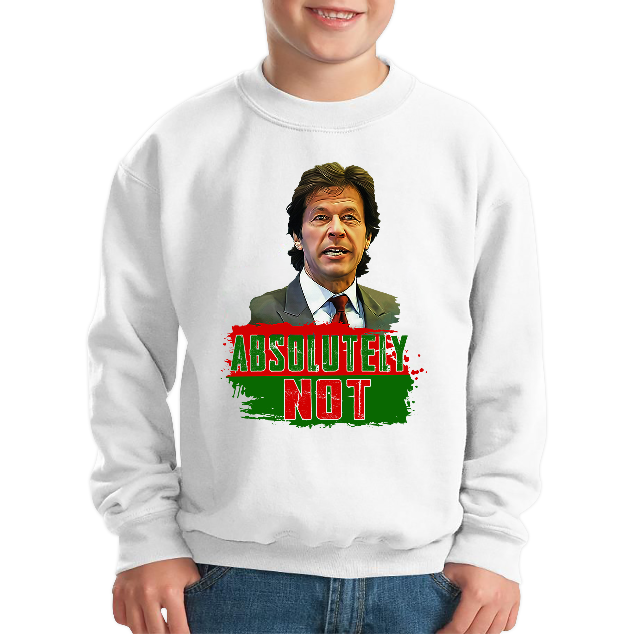 Absolutely Not Mr. Imran Khan Jumper Pakistan Last Hope Kids Sweatshirt