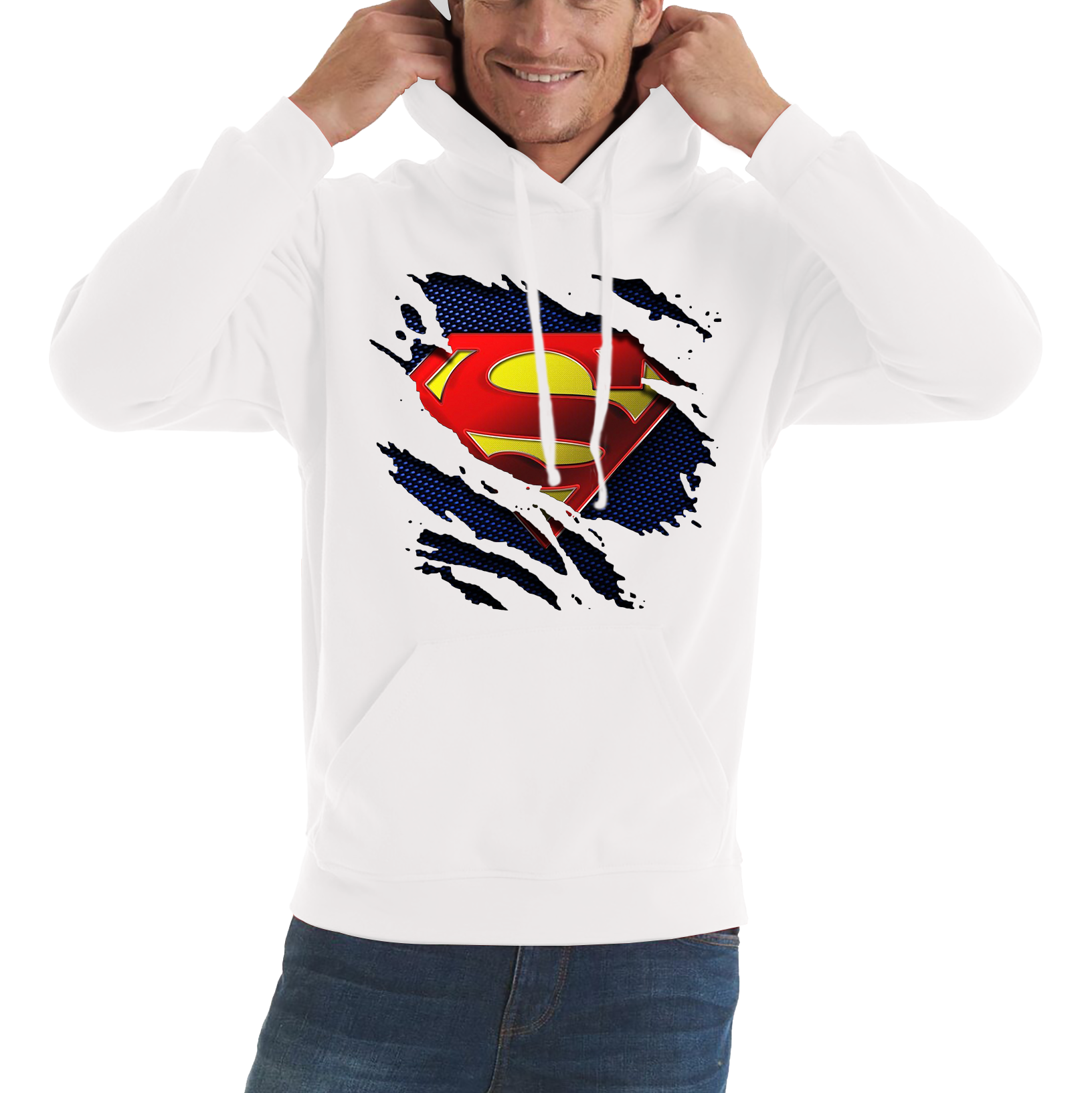 Superman Logo Hoodie Zack Snyder's Justice League Dc Comics Superhero Unisex Hoodie