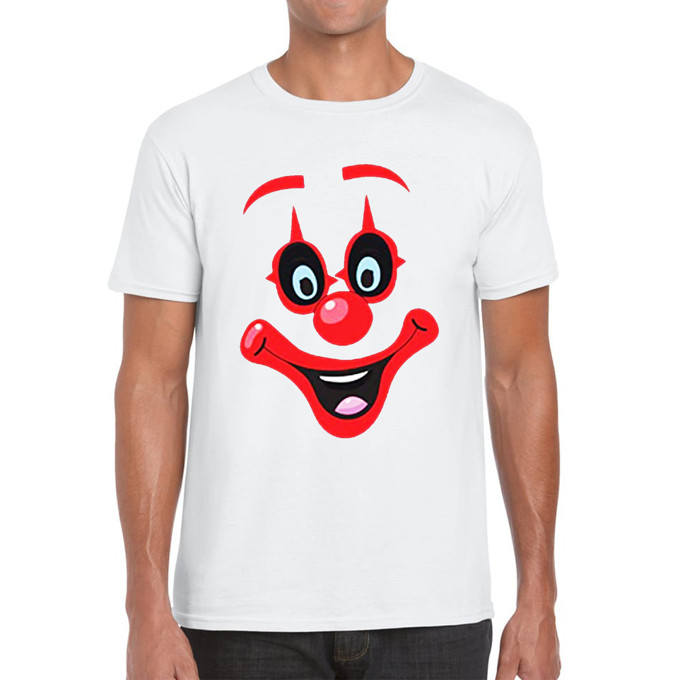 Funny Clown Face Red Nose Day T Shirt