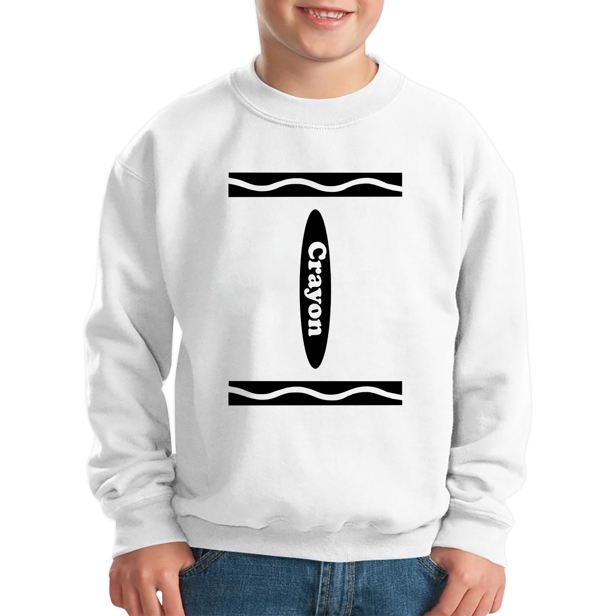 White Crayon Costume