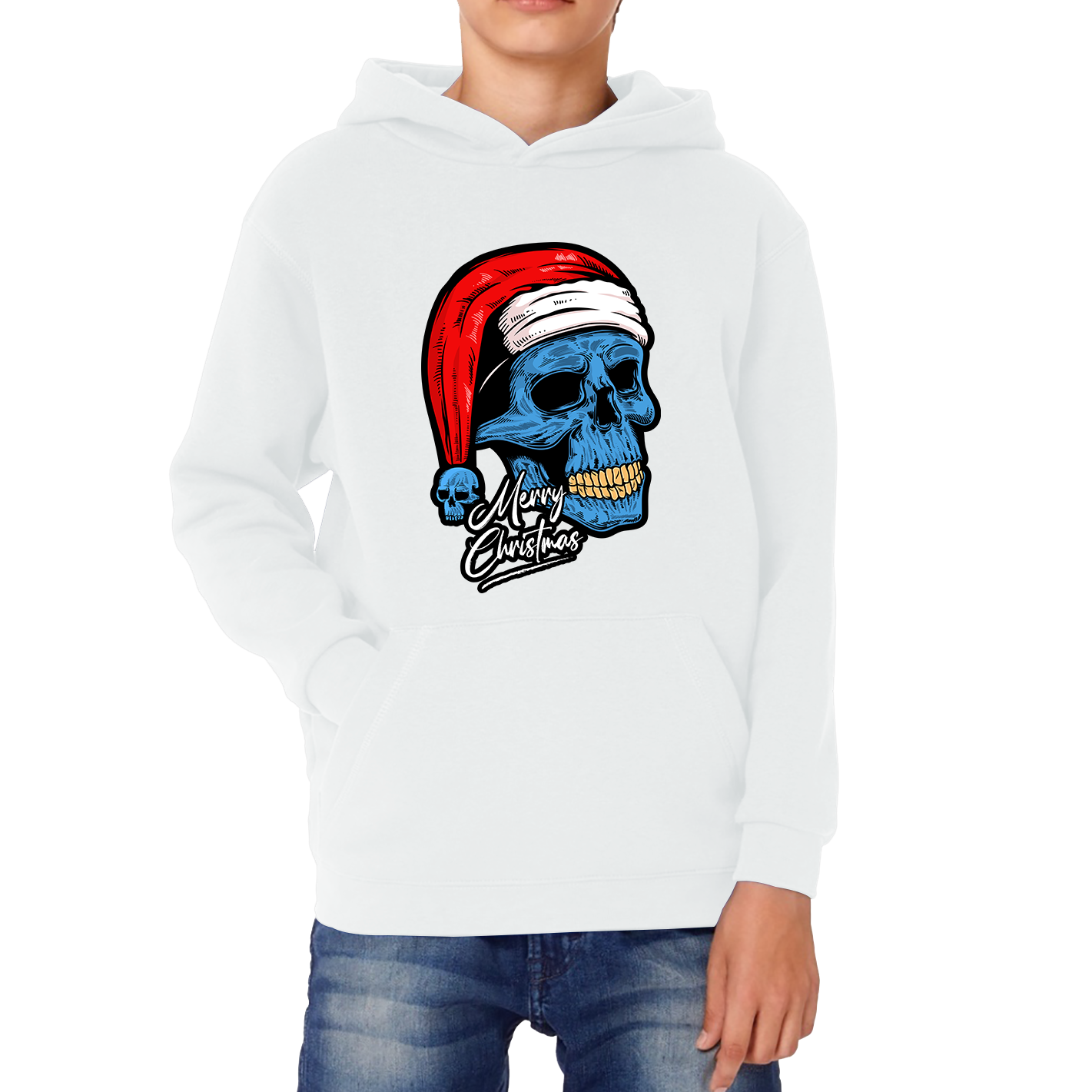 santa skull hoodie