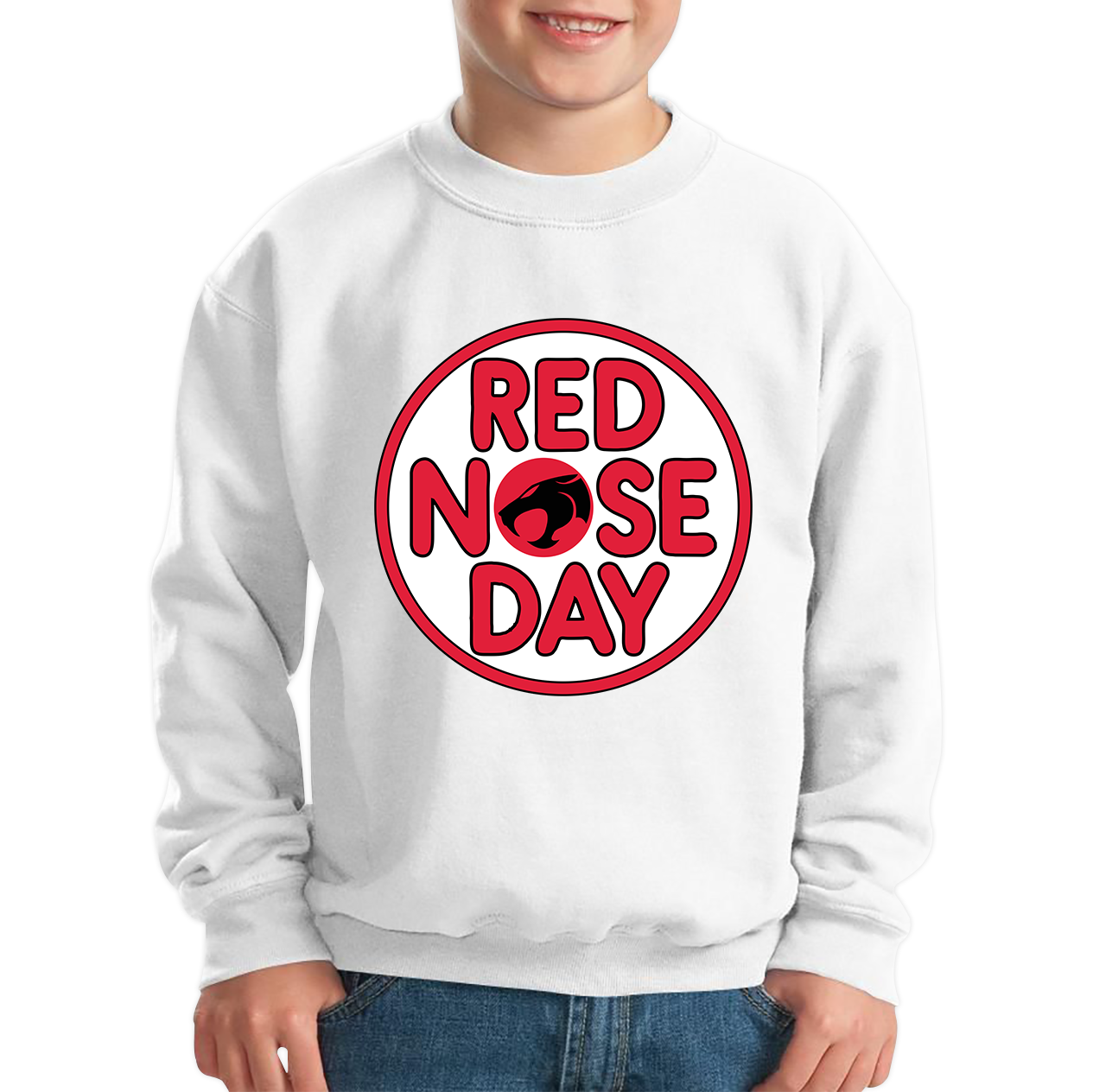 Thundercat Red Nose Day Kids Sweatshirt. 50% Goes To Charity