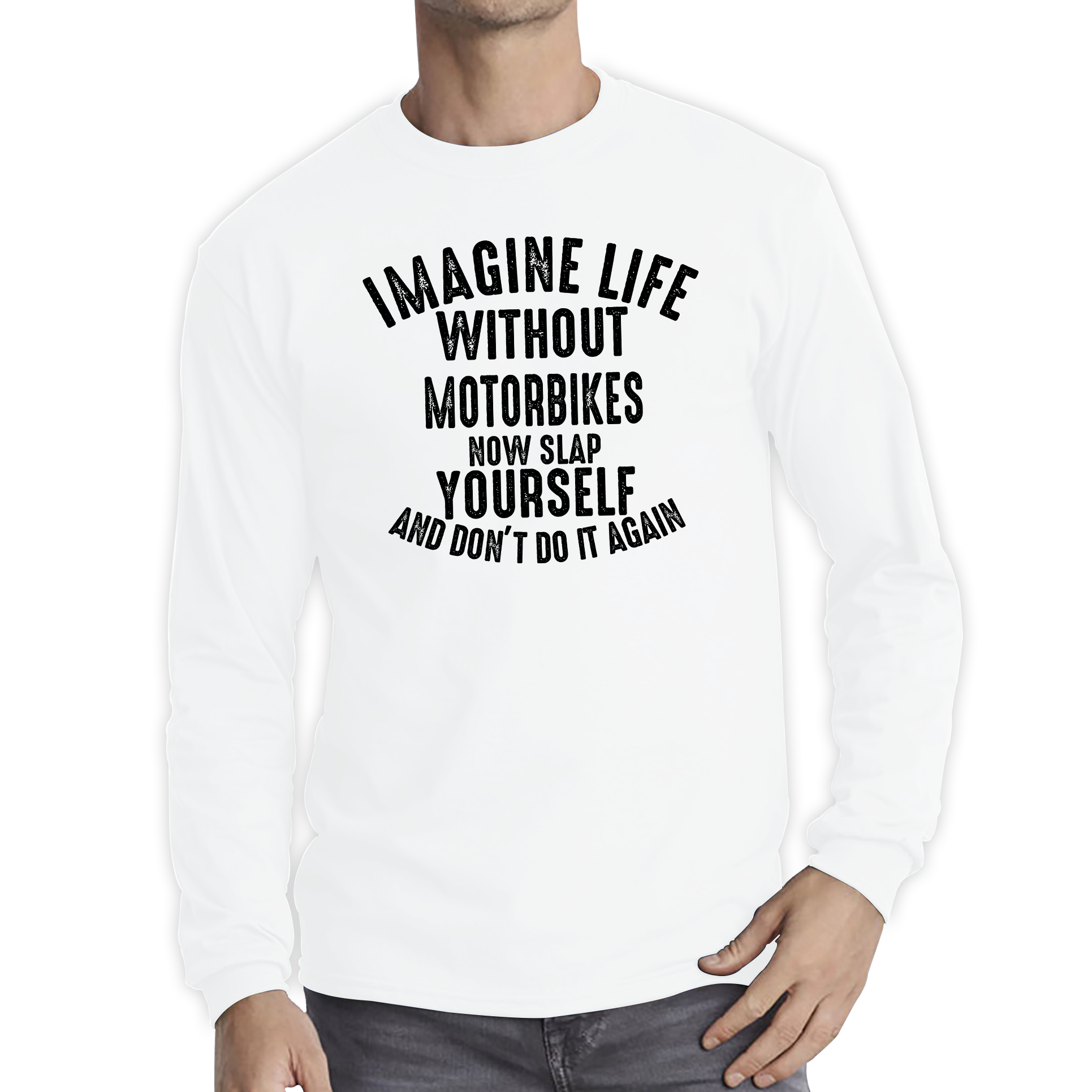 Imagine Life Without Motorbikes Funny T Shirt