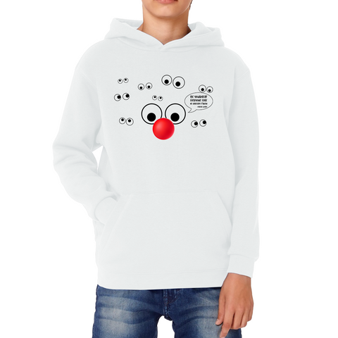 Be Yourself Everyone Else Is Already Taken Red Nose Day Eyes Comic Relief Awareness Quote Oscar Wilde Kids Hoodie