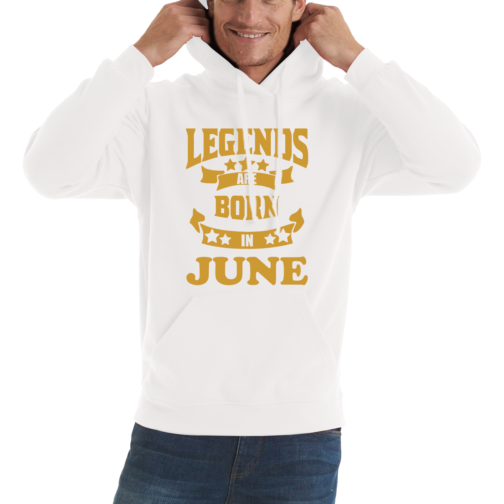 Legends Are Born In June Birthday Adult Hoodie