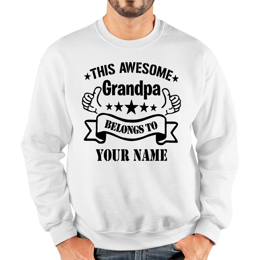 Personalised This Awesome Grandpa Father's day Sweatshirt