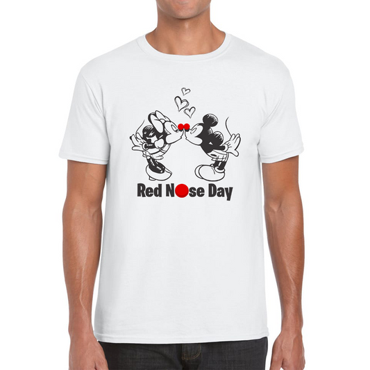 Disney Mickey And Minnie Mouse Red Nose Day T shirt