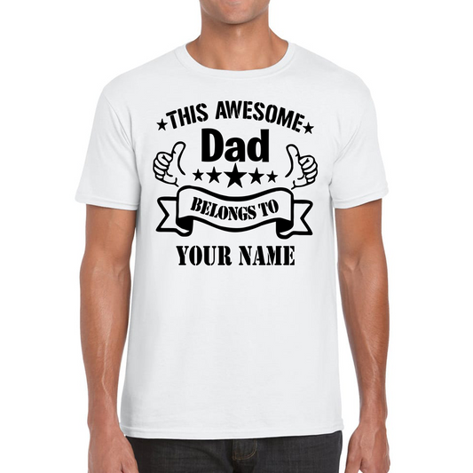Personalised This Awesome Dad Father's Day T Shirt