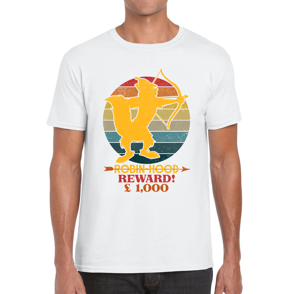 Robin Hood Reward £1000 Fox Funny T Shirt