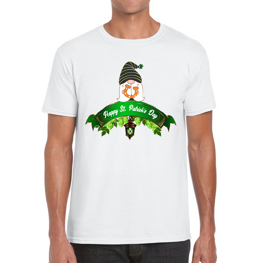 Happy St. Patrick's Day Leprechaun Gnome Irish Gnomes Lucky Gnomes Saint Patricks Day Mens Tee Top