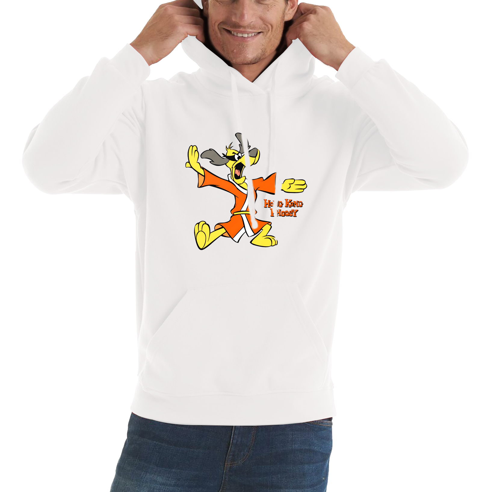 Hong Kong Phooey High Karate Animated TV Series Funny Cartoon Character Adult Hoodie